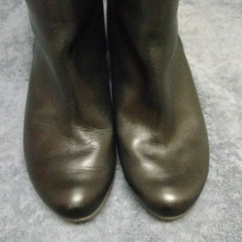 Pikolinos Beautiful black leather zip up boots, Spain size 38 (size 7.5-8)GUC